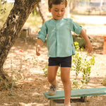 Camisa de niño turquesa Cocote & Charanga VERANO/Outlet
