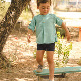 Camisa de niño turquesa Cocote & Charanga VERANO/Outlet