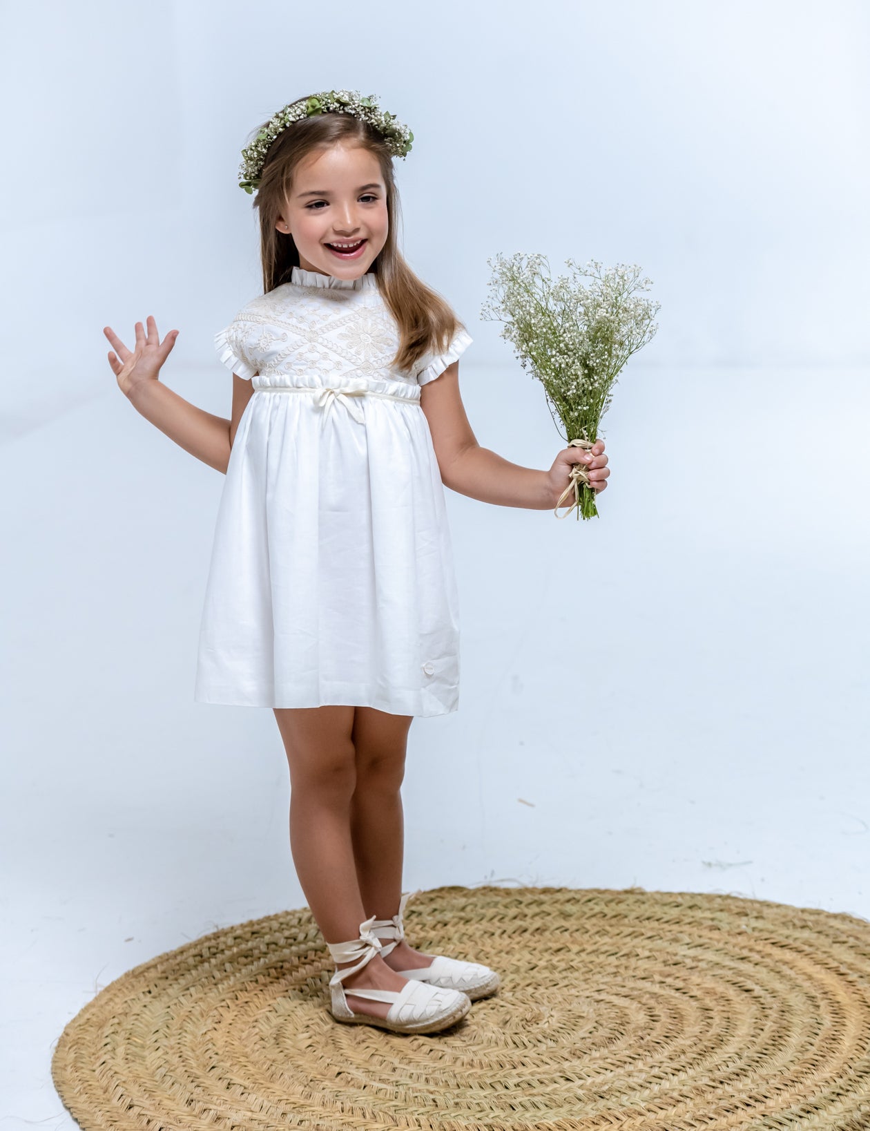 Vestido de niña crudo Cocote & Charanga VERANO/Charanga