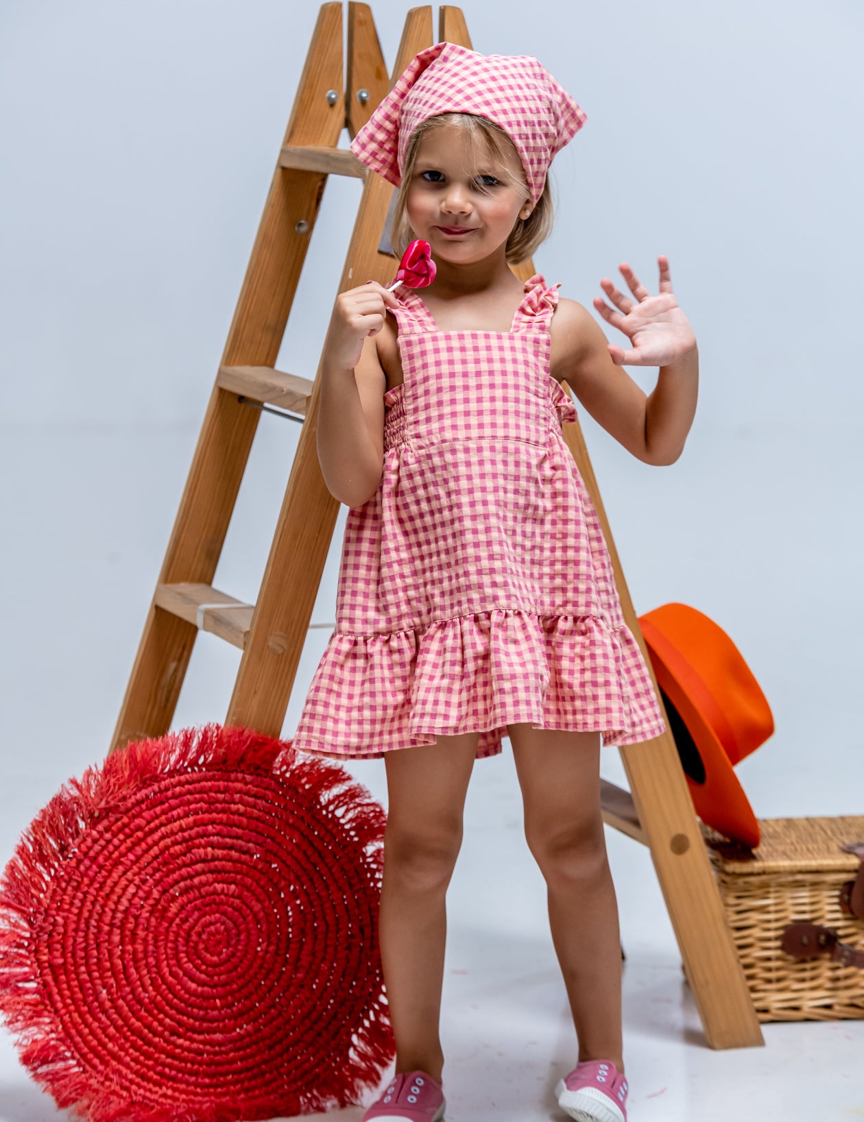 Vestido de niña rosa Cocote & Charanga VERANO/Charanga