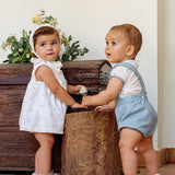 Conjunto ranita topo celeste bebé