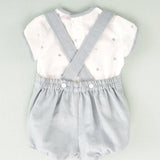 Conjunto ranita topo celeste bebé