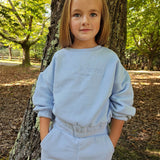 Sudadera de NIÑA celeste Wish Charanga