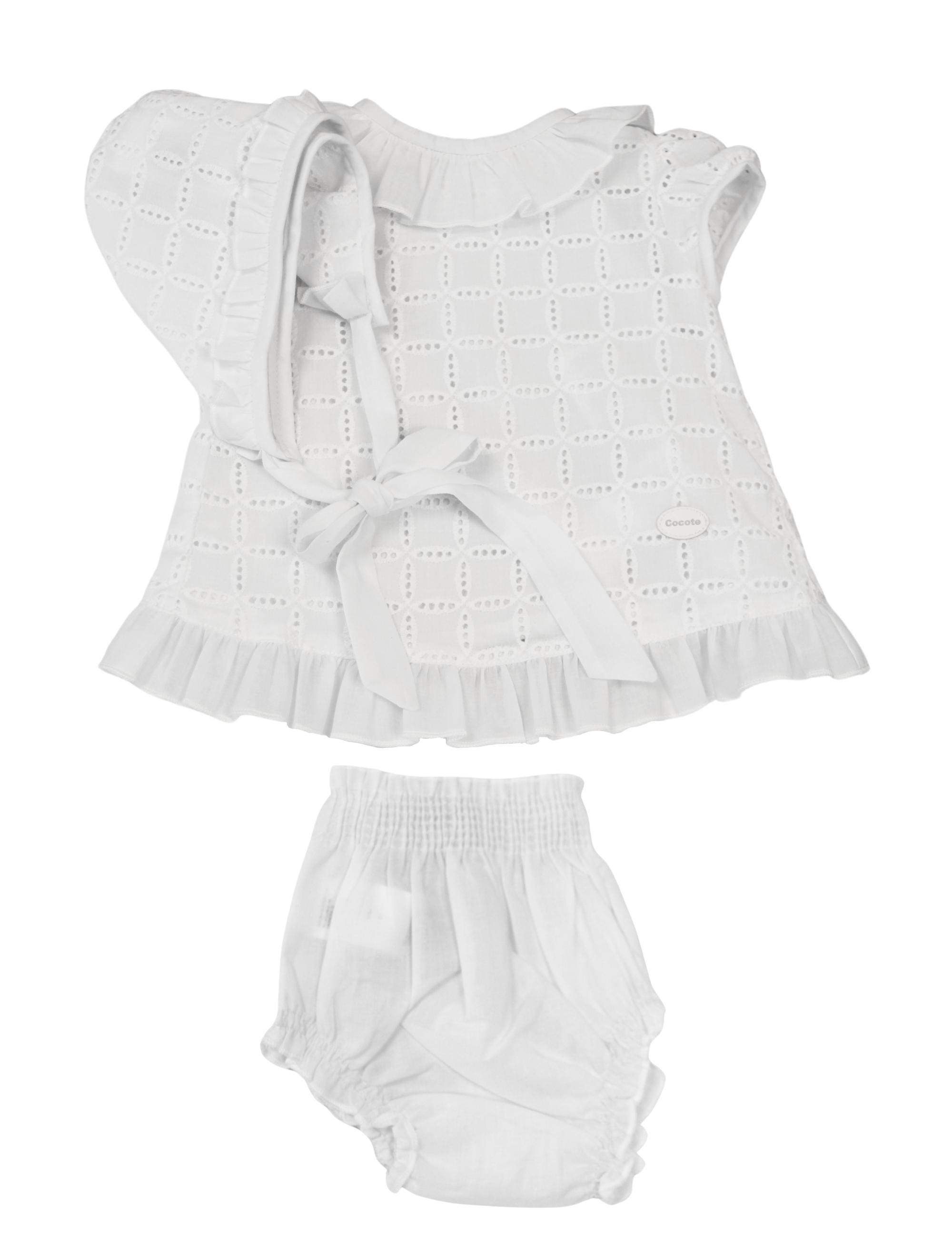 Vestido de bebé blanco Cocote & Charanga VERANO/Charanga
