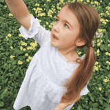 Vestido de niña blanco Cocote & Charanga