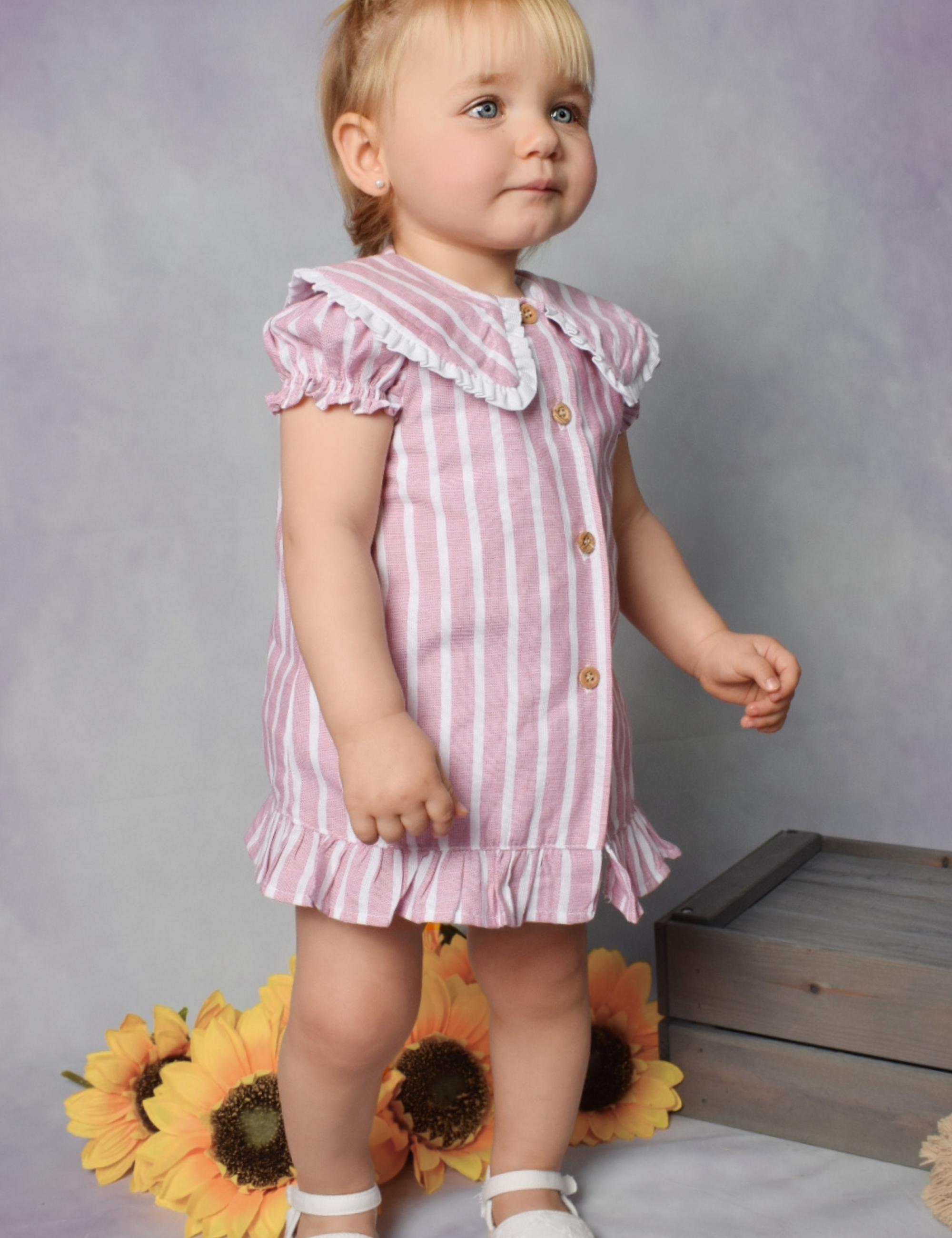 Vestido de bebé rosa Cocote & Charanga VERANO/Charanga