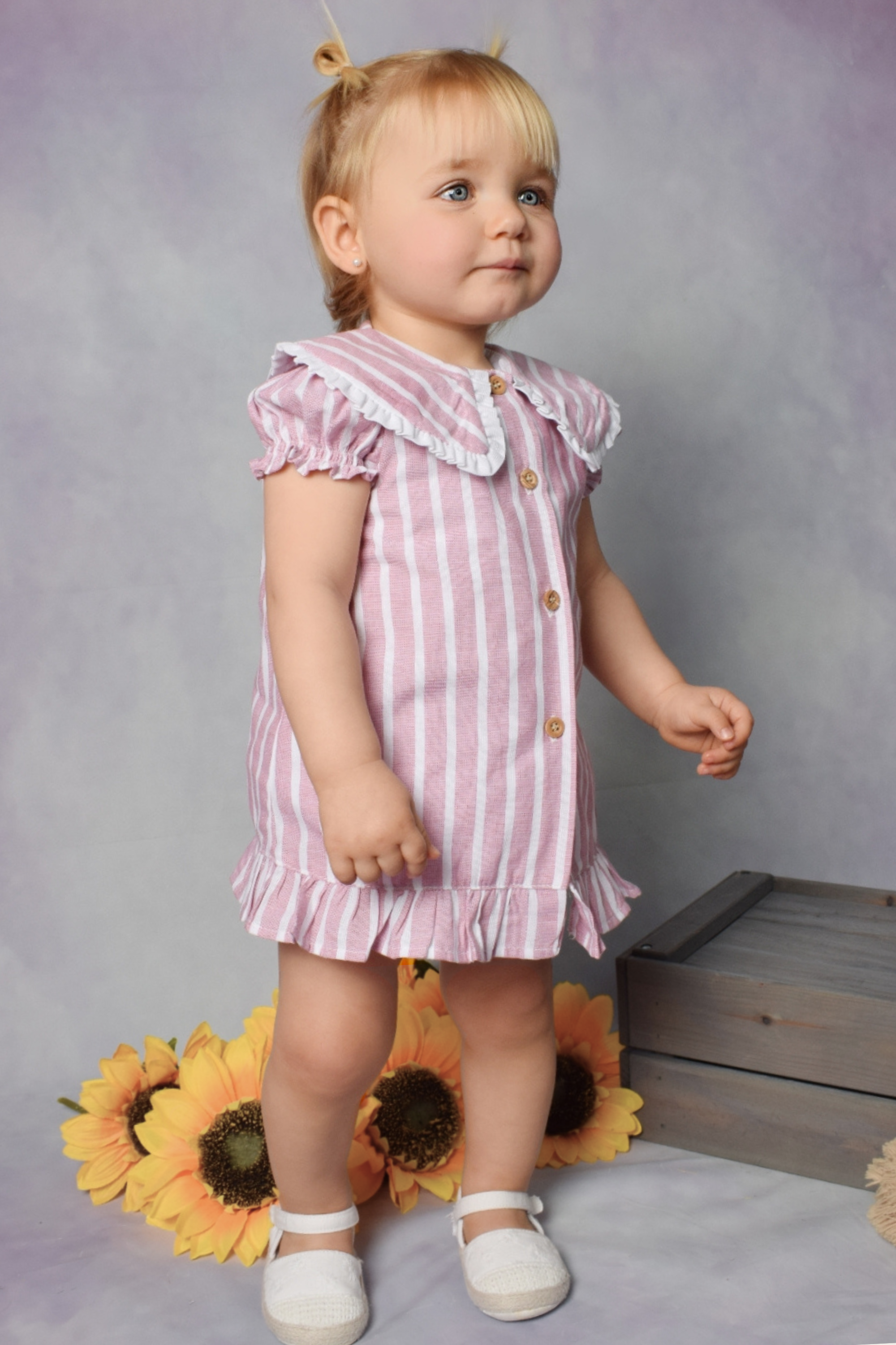 Vestido de bebé rosa Cocote & Charanga VERANO/Charanga