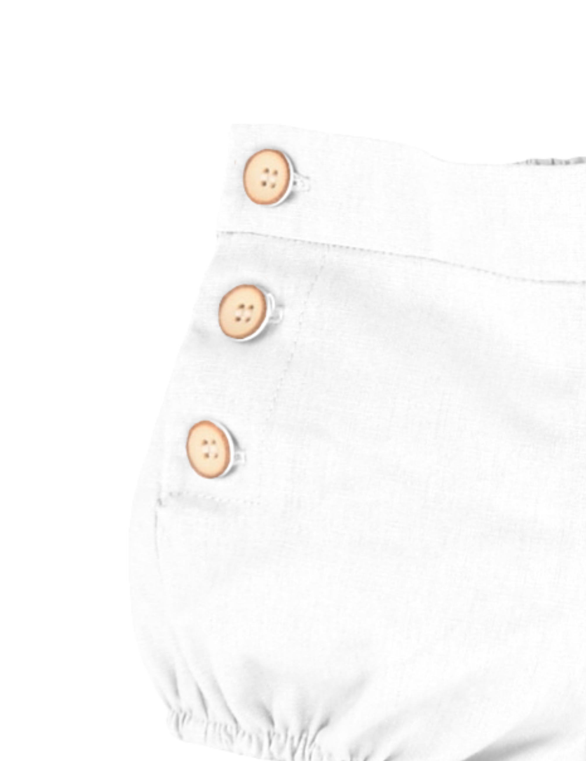 Short de bebé blanco Cocote & Charanga VERANO/Charanga