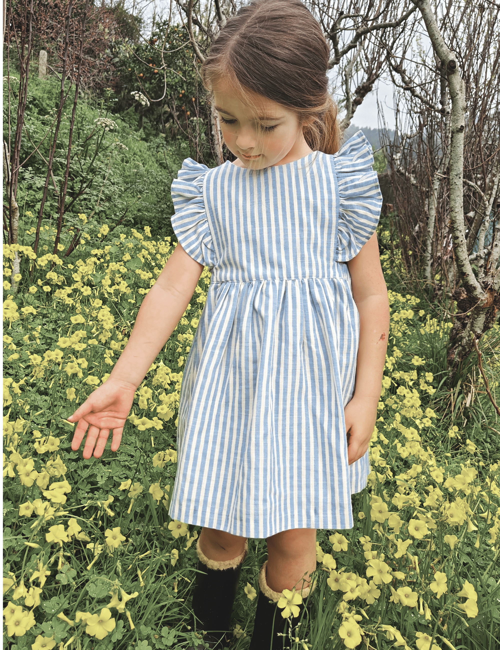 Vestido de niña azul Cocote & Charanga