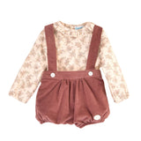 Conjunto bebé niño tirantes y blusa con volante Cocote & Charanga