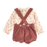 Conjunto bebé niño tirantes y blusa con volante Cocote & Charanga