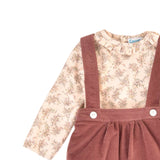 Conjunto bebé niño tirantes y blusa con volante Cocote & Charanga