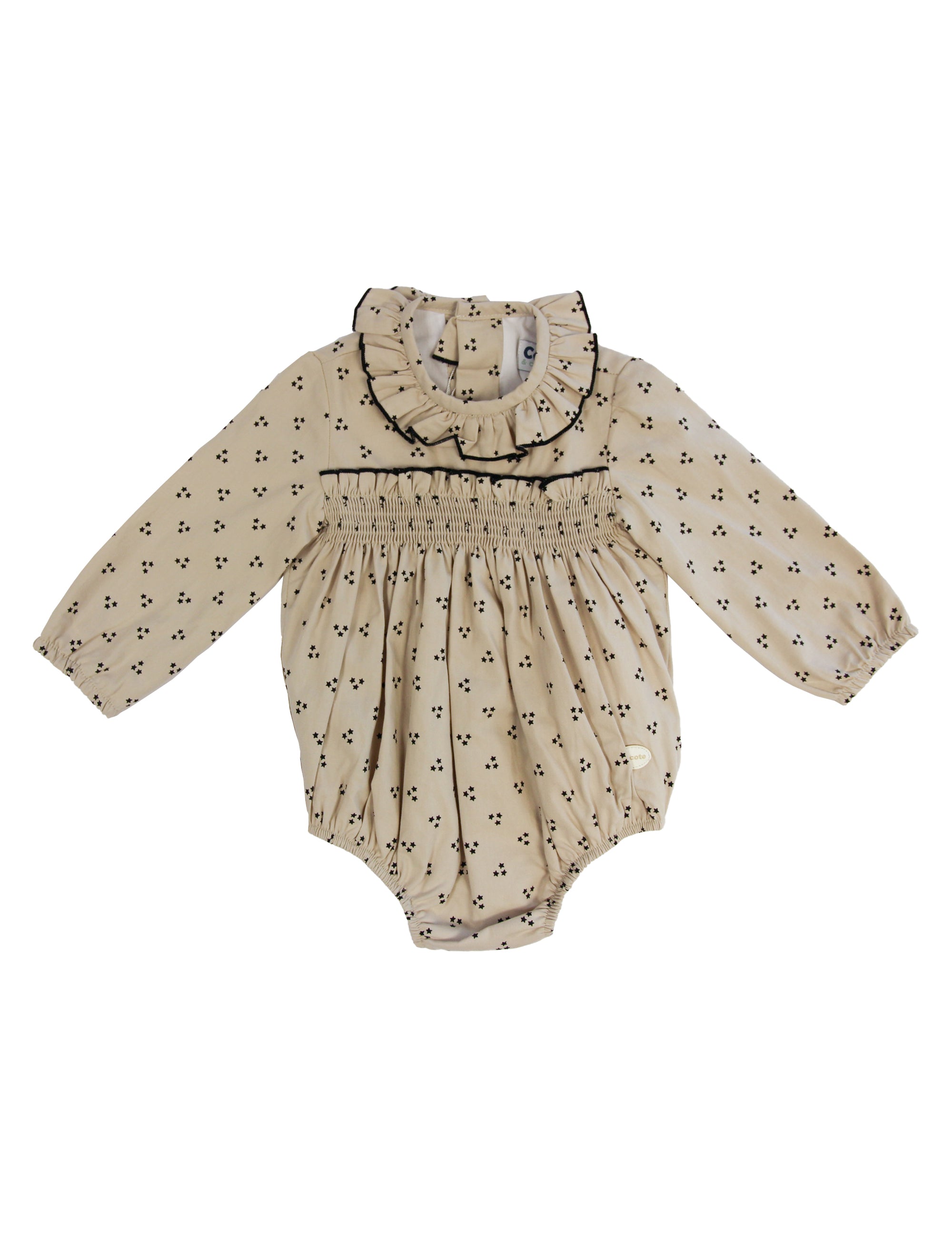 Pelele de bebé beige Cocote & Charanga