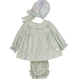 Vestido de bebé verde Cocote & Charanga