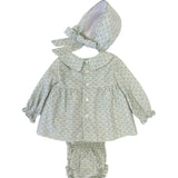 Vestido de bebé verde Cocote & Charanga