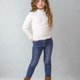 camiseta de niña color crudo de manga larga