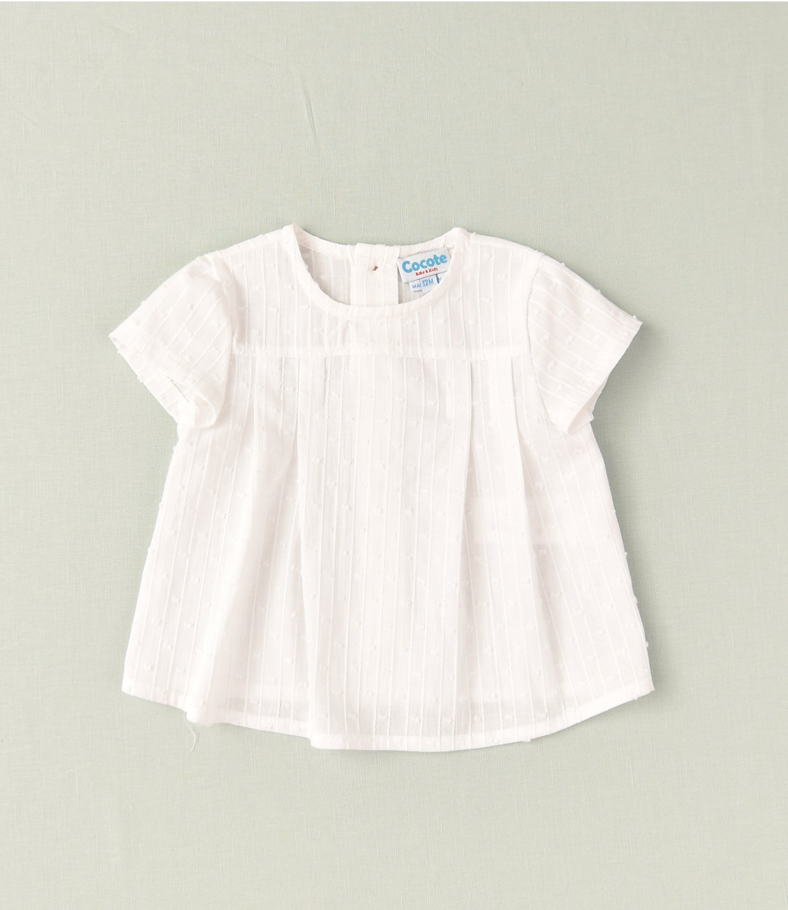 Camisa de bebé en color blanco Cocote & Charanga VERANO/Outlet