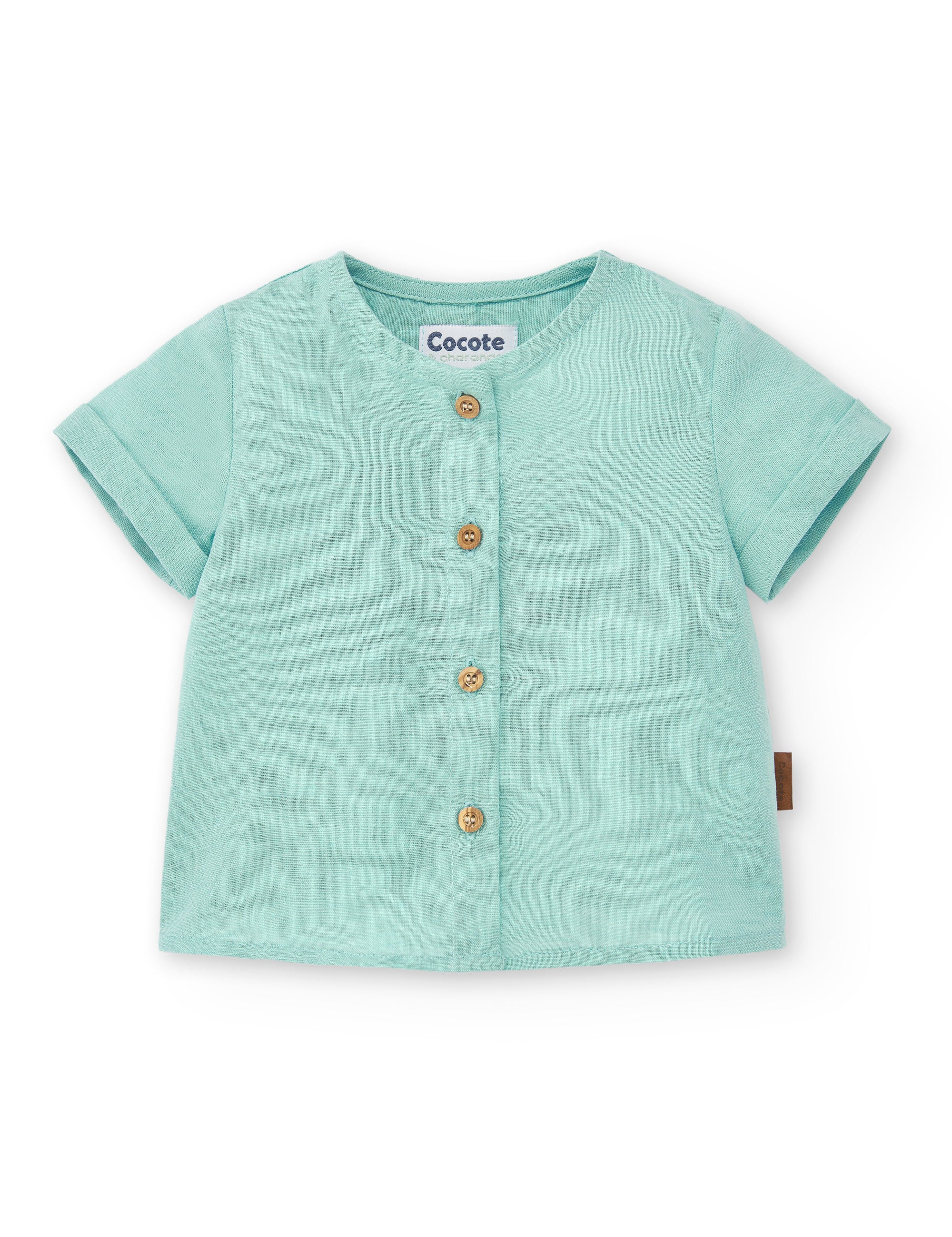 Camisa de bebé turquesa Cocote & Charanga VERANO/Outlet