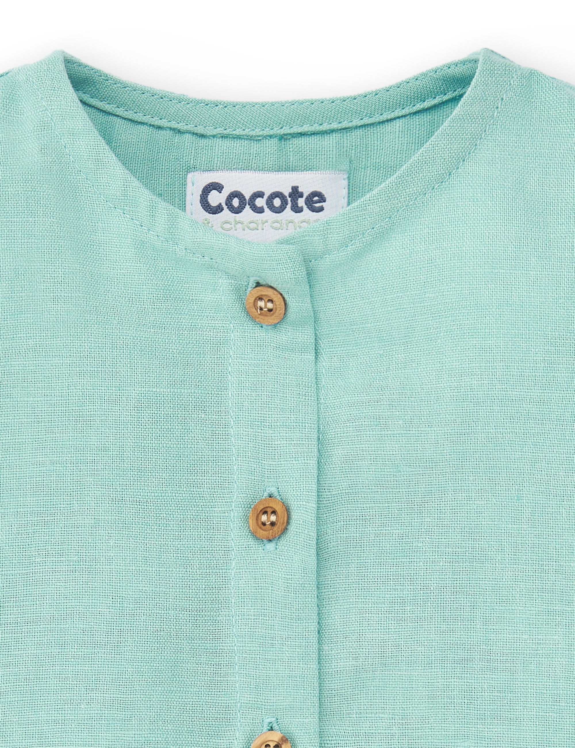 Camisa de bebé turquesa Cocote & Charanga VERANO/Outlet