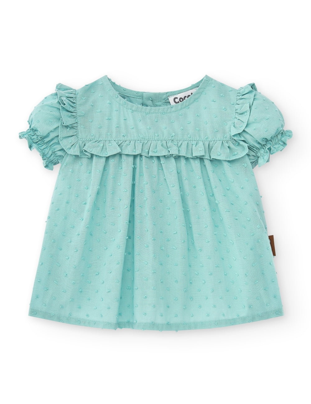 Blusa de bebé verde Cocote & Charanga VERANO/Outlet