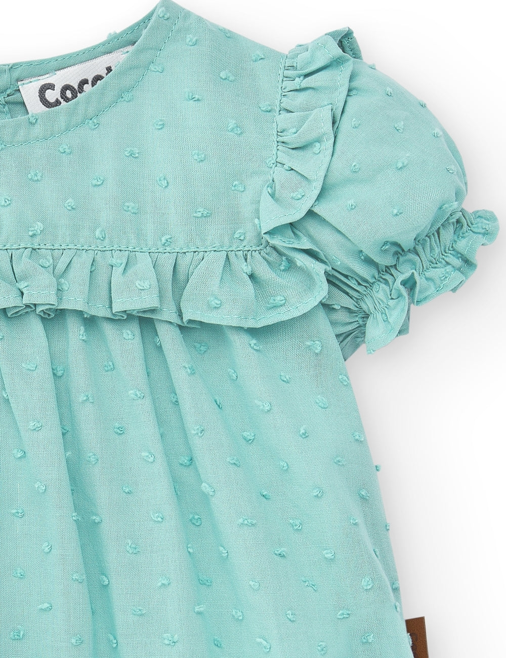 Blusa de bebé verde Cocote & Charanga VERANO/Outlet