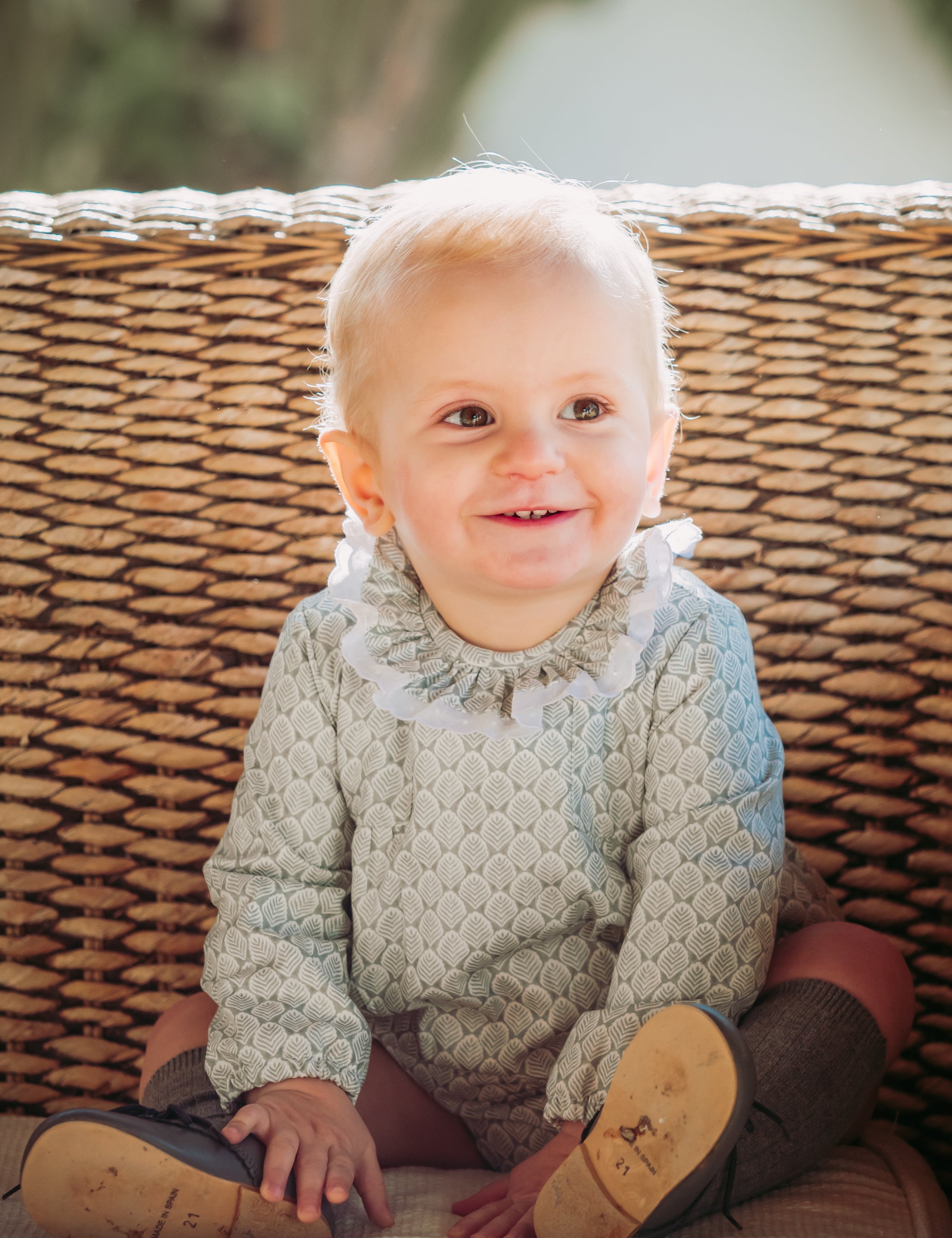 Pelele de bebé niño verde Cocote & Charanga