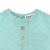 Camisa de bebé verde Cocote & Charanga VERANO/Outlet
