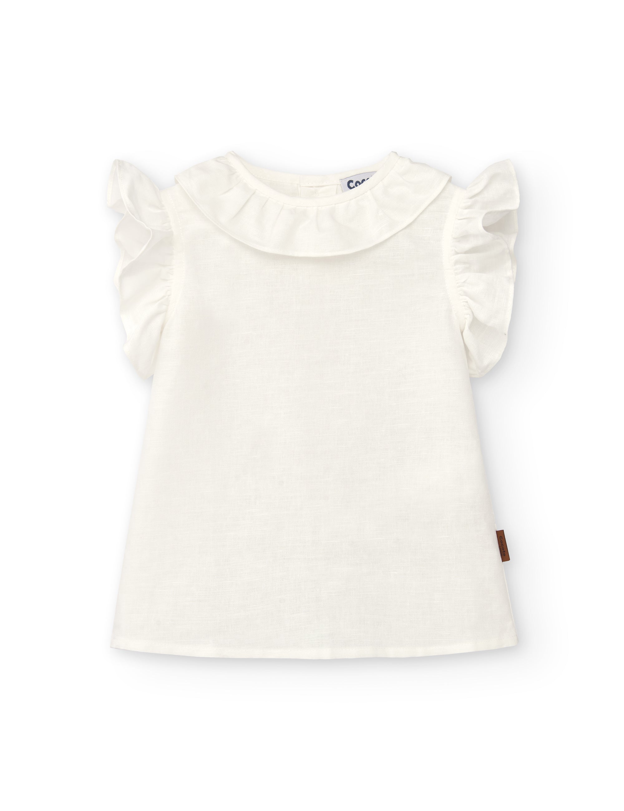 Blusa de niña en color crudo Cocote & Charanga VERANO/Outlet