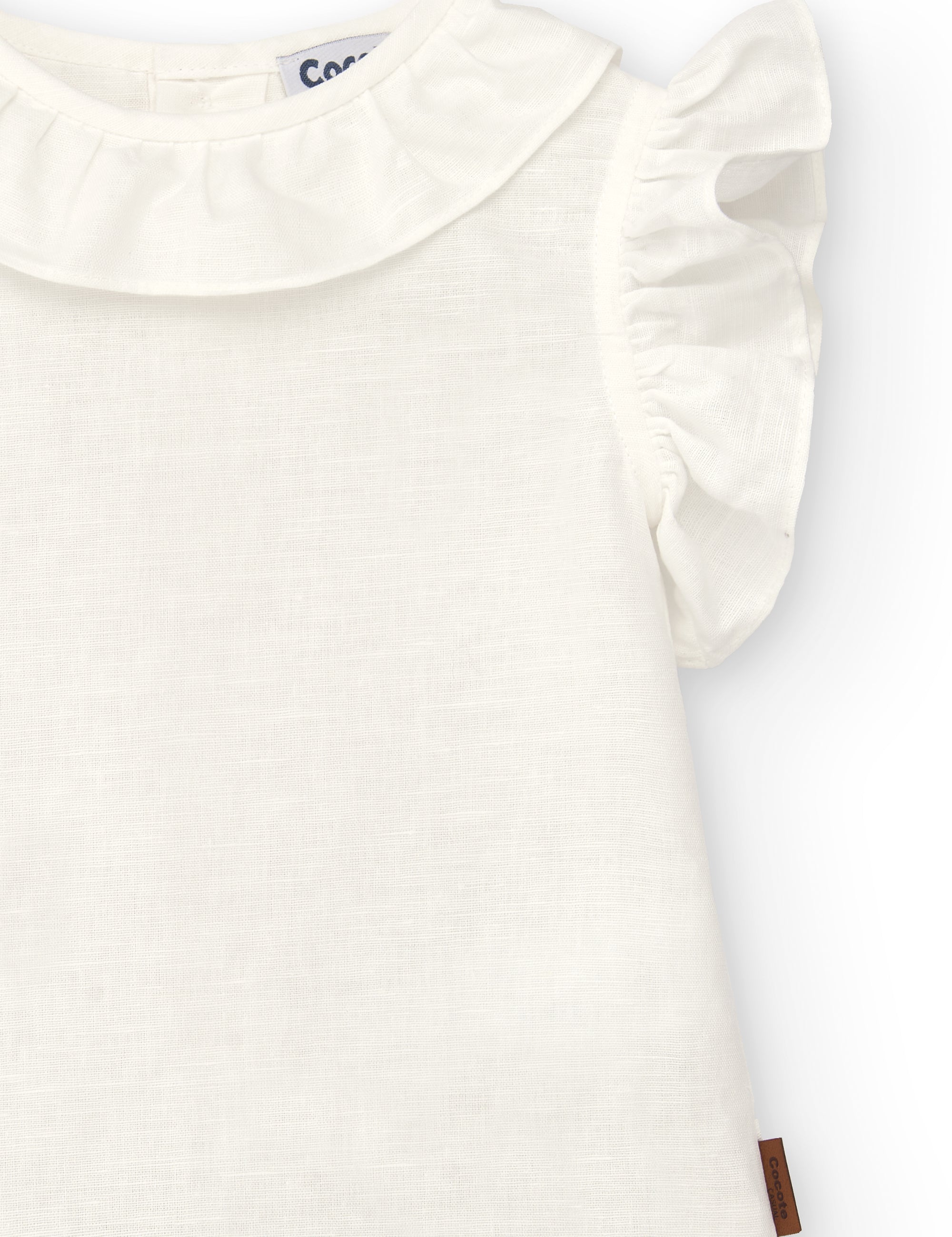 Blusa de niña en color crudo Cocote & Charanga VERANO/Outlet