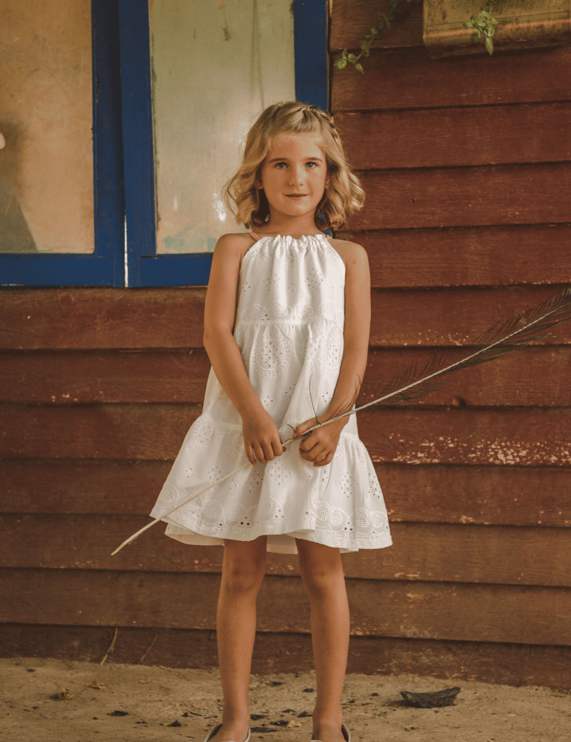 Vestido de niña nude Cocote & Charanga