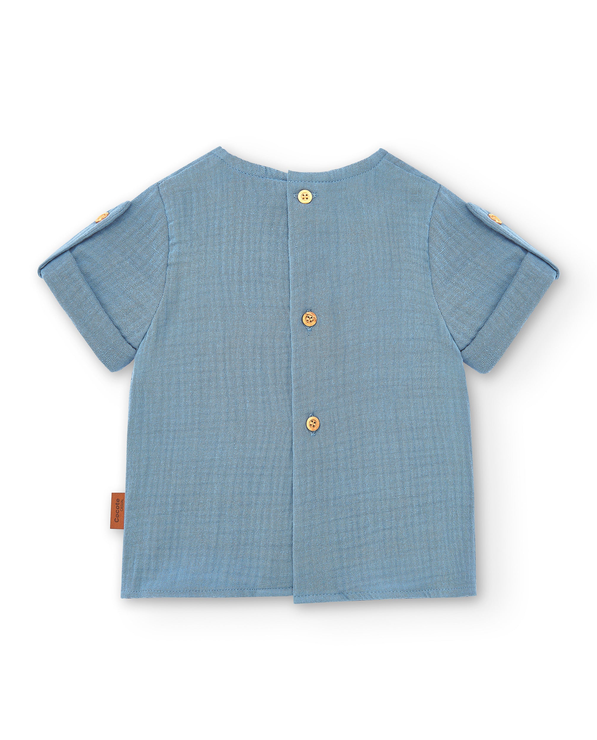 Camisa de niño azul Cocote & Charanga VERANO/Outlet