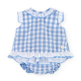 Vestido de recién nacido celeste Cocote & Charanga VERANO/Outlet