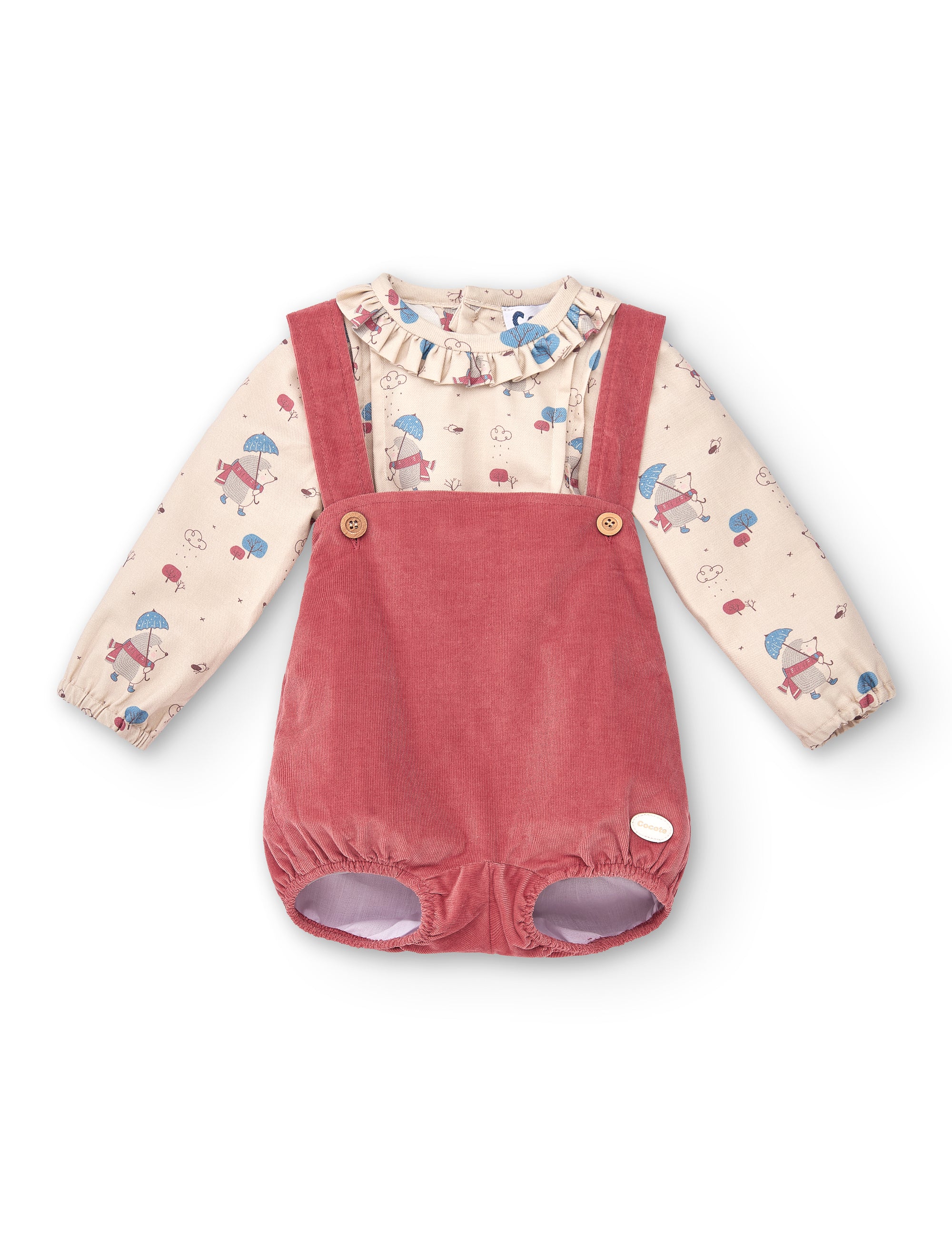 Conjunto de bebé naranja rojizo Cocote & Charanga Charanga