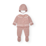 Conjunto de recién nacido rosa Charanga