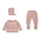 Conjunto de recién nacido rosa Charanga