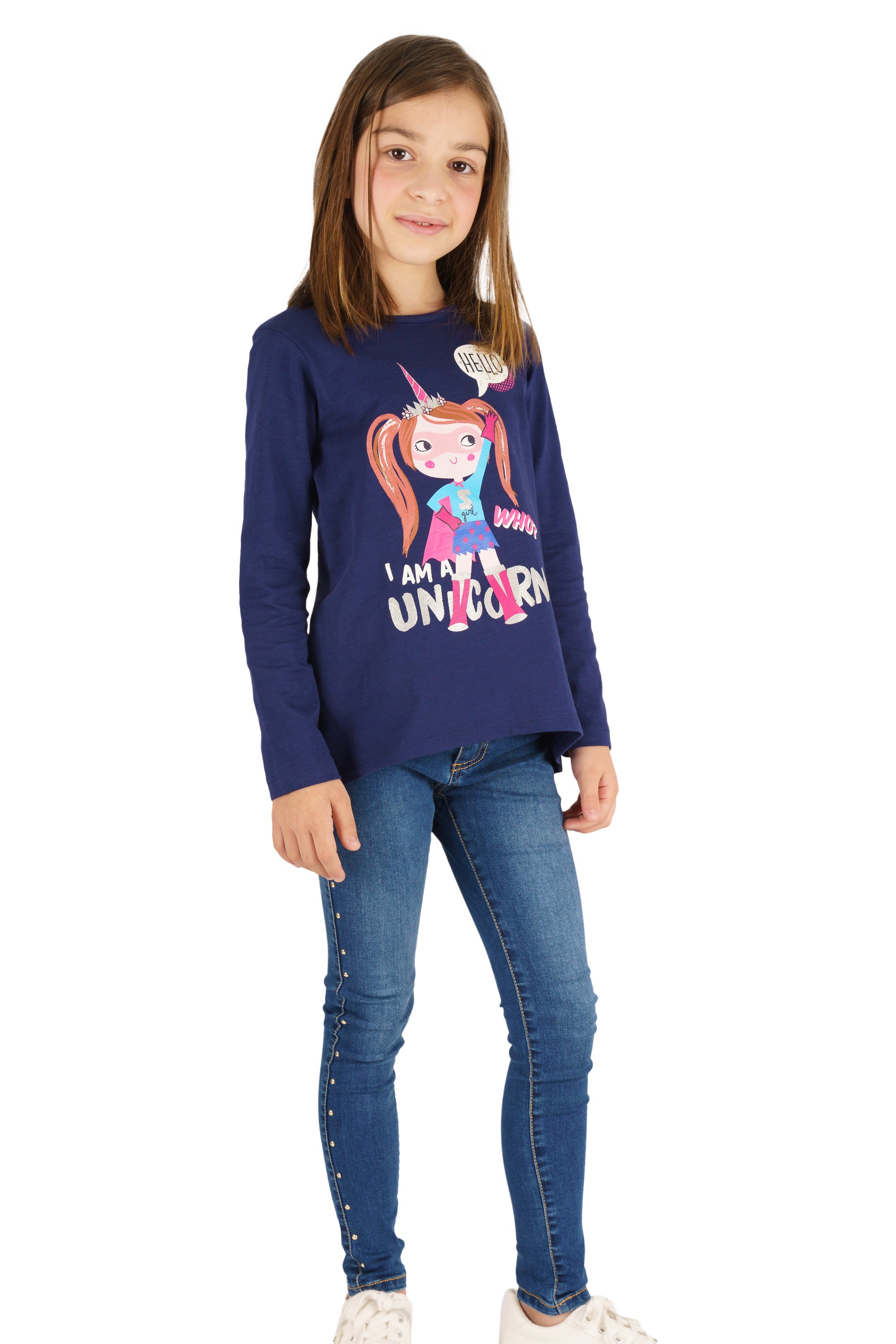 Pantalón de niña tejano Charanga