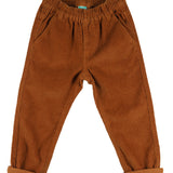 Pantalón de pana de niño color camel