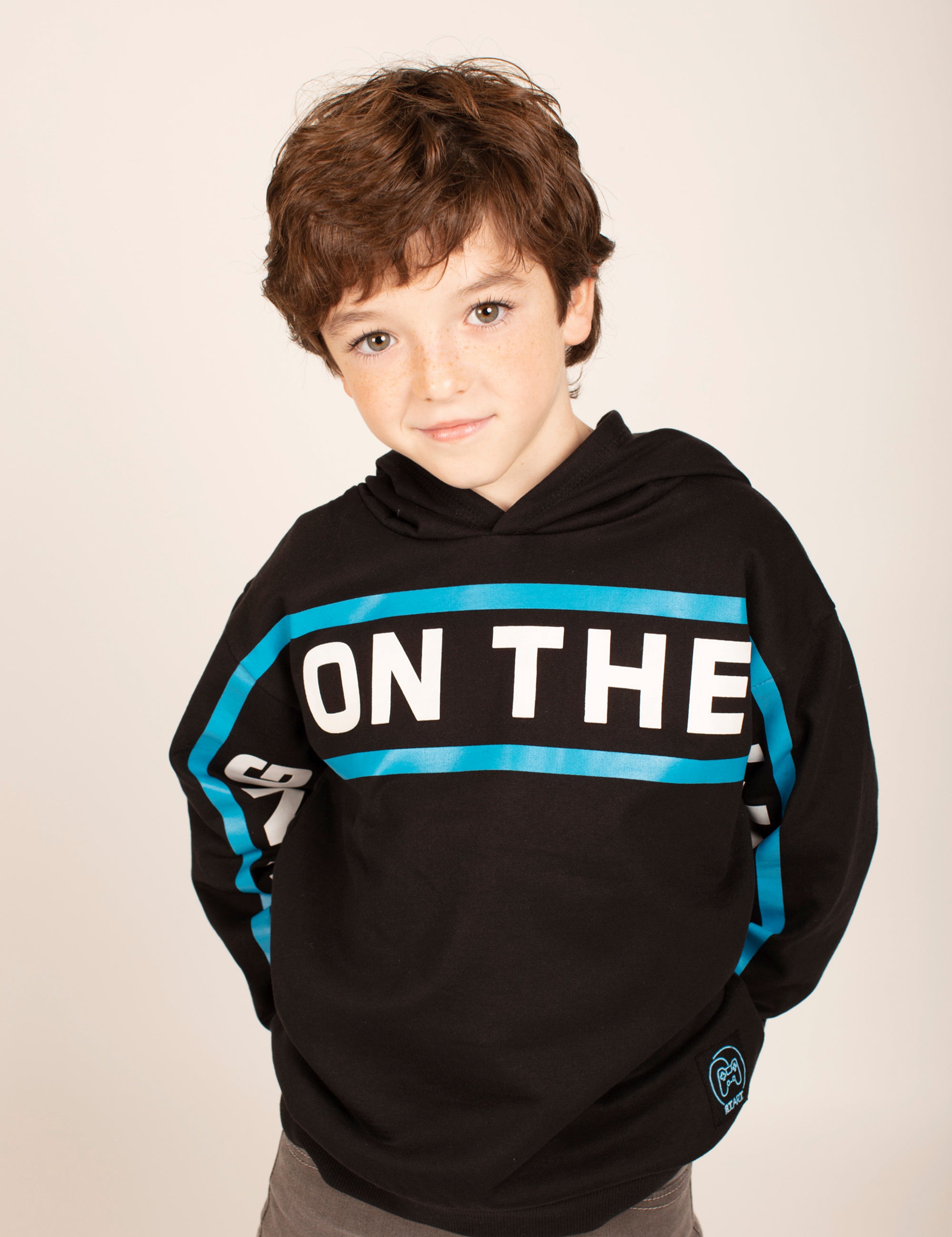 Sudadera de niño negro Charanga