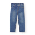 pantalón vaquero de niña azul, corte ajustado