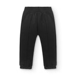 vista frontal jogger negro niña para deporte