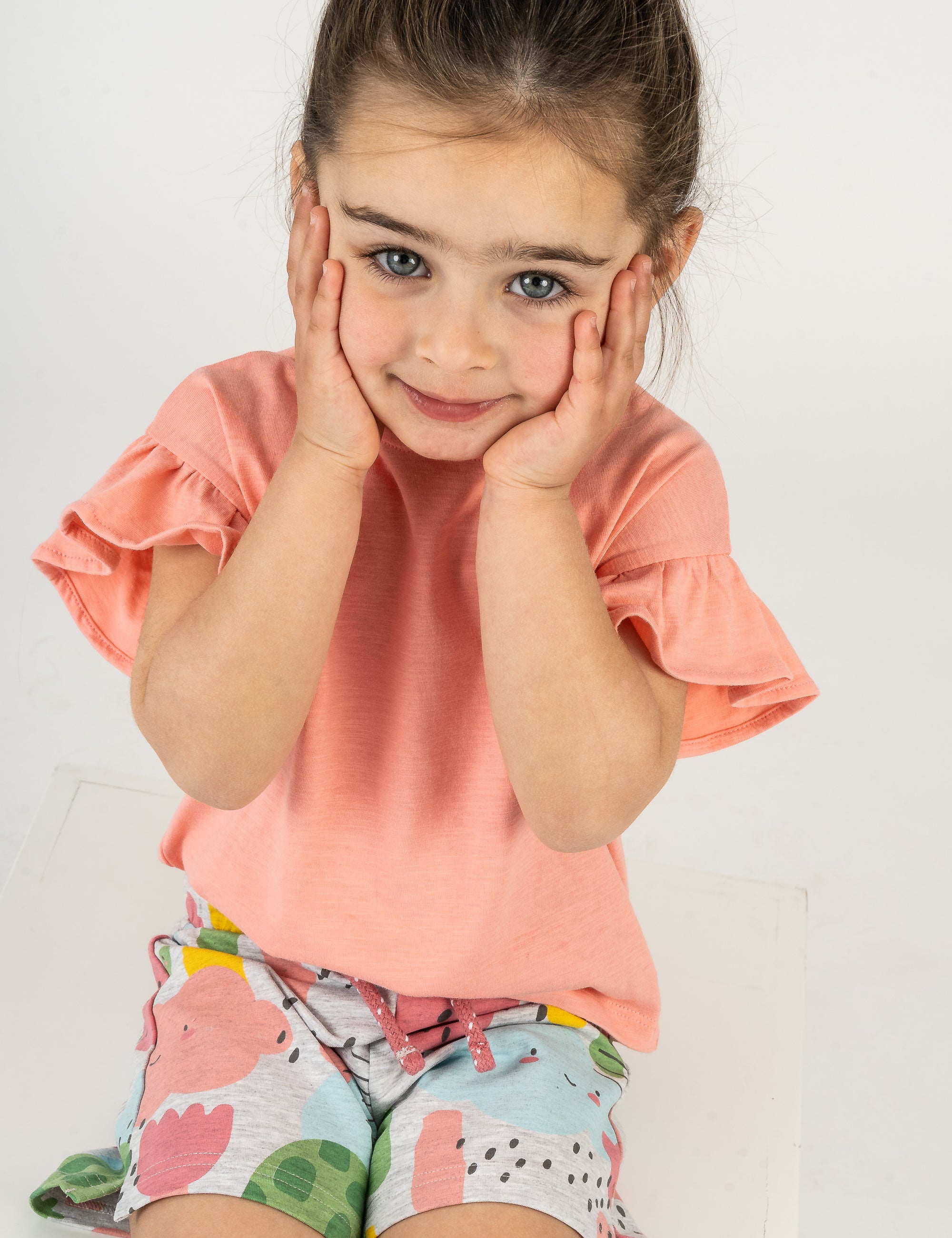Camiseta de bebé coral VERANO/Charanga