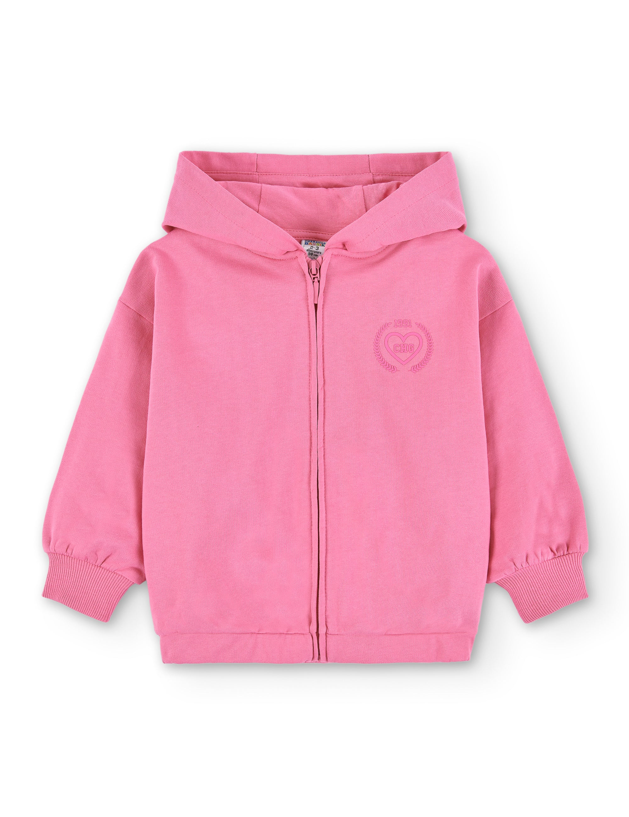 Sudadera de niña fucsia VERANO/Charanga