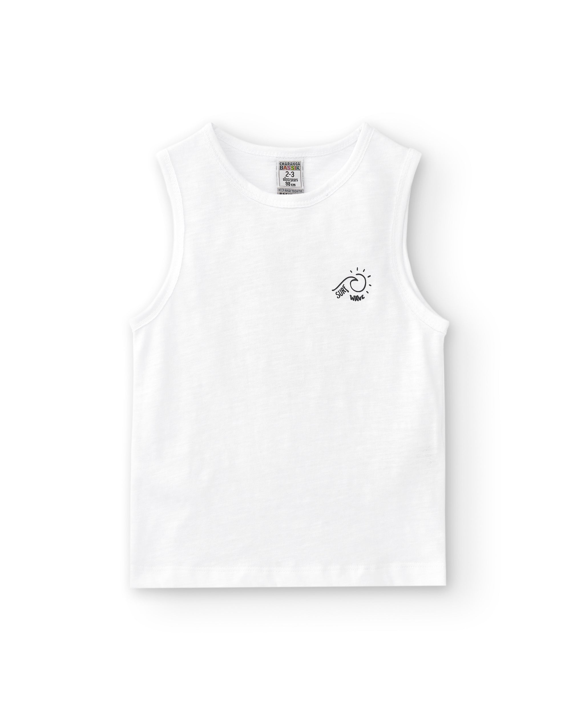 Camiseta de niño blanco VERANO/Charanga