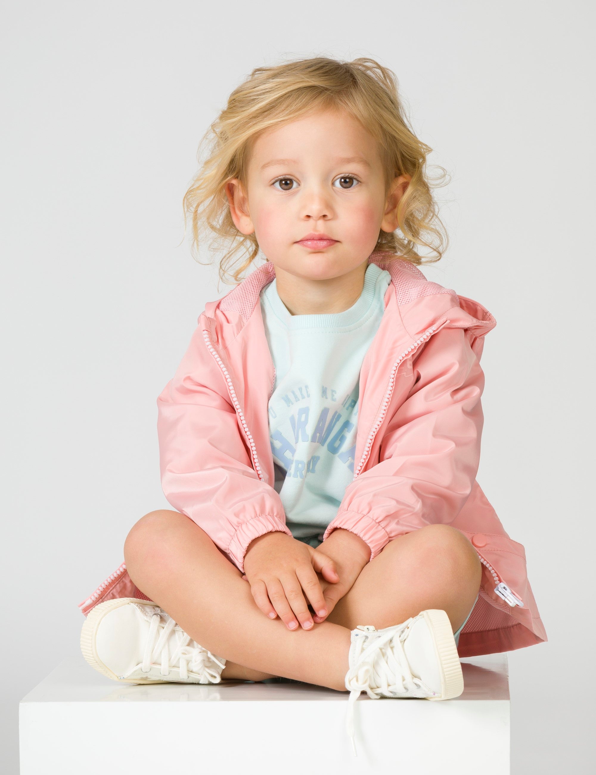 Parka de bebé rosa
