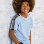 Camiseta de niño celeste VERANO/Charanga