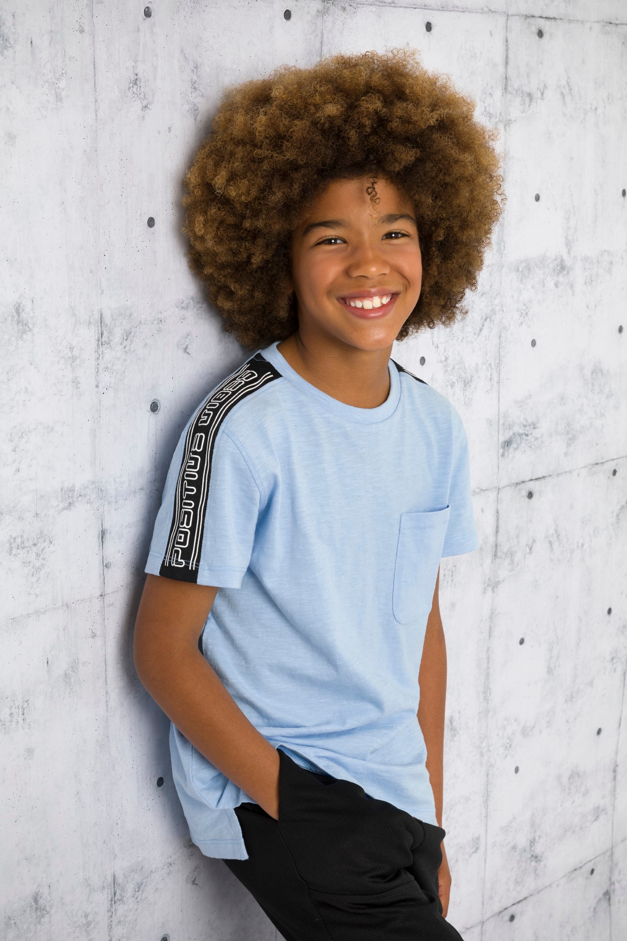 Camiseta de niño celeste VERANO/Charanga