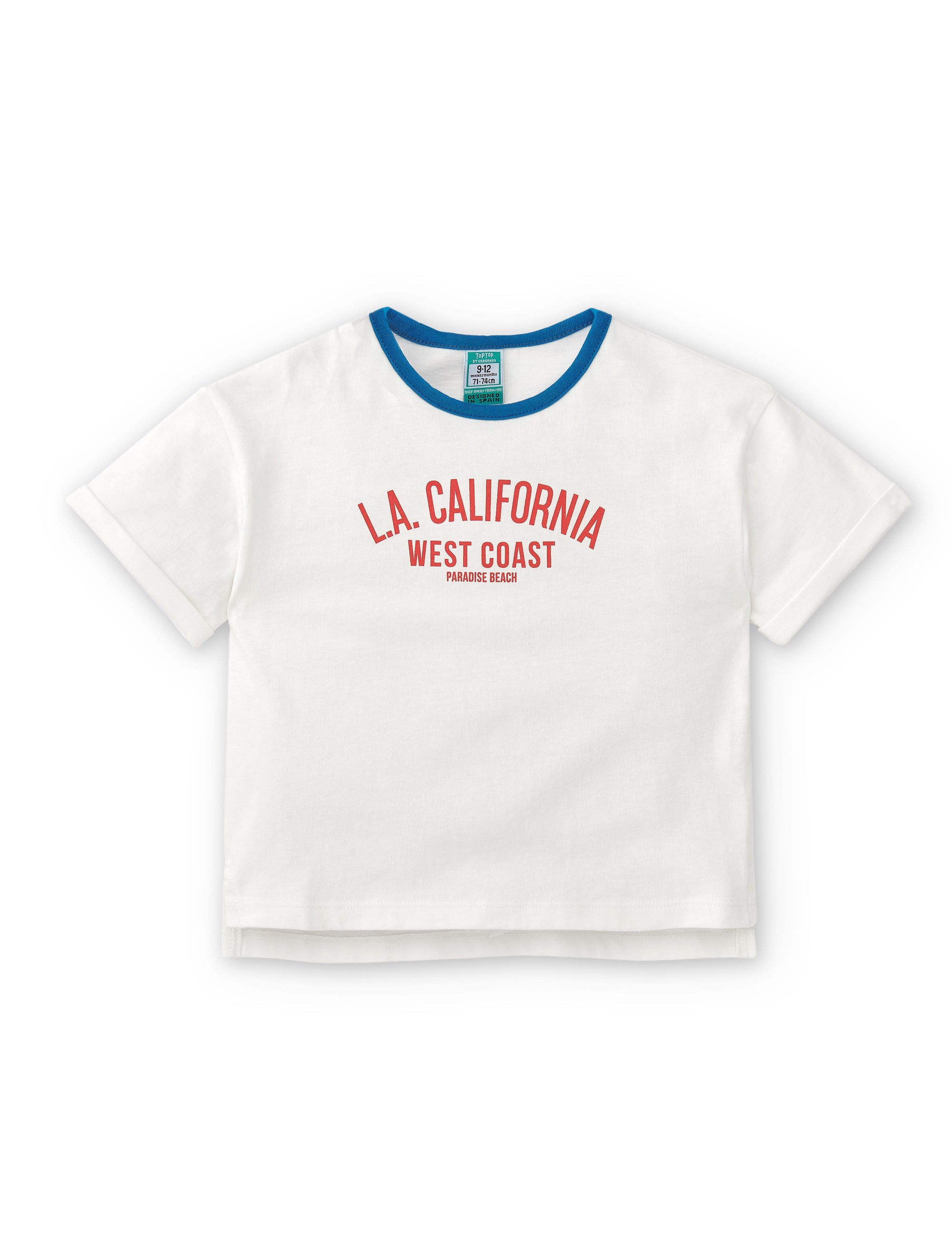 Camiseta de bebé crudo california VERANO/Outlet