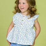 Blusa de bebé estampado floral VERANO/Charanga