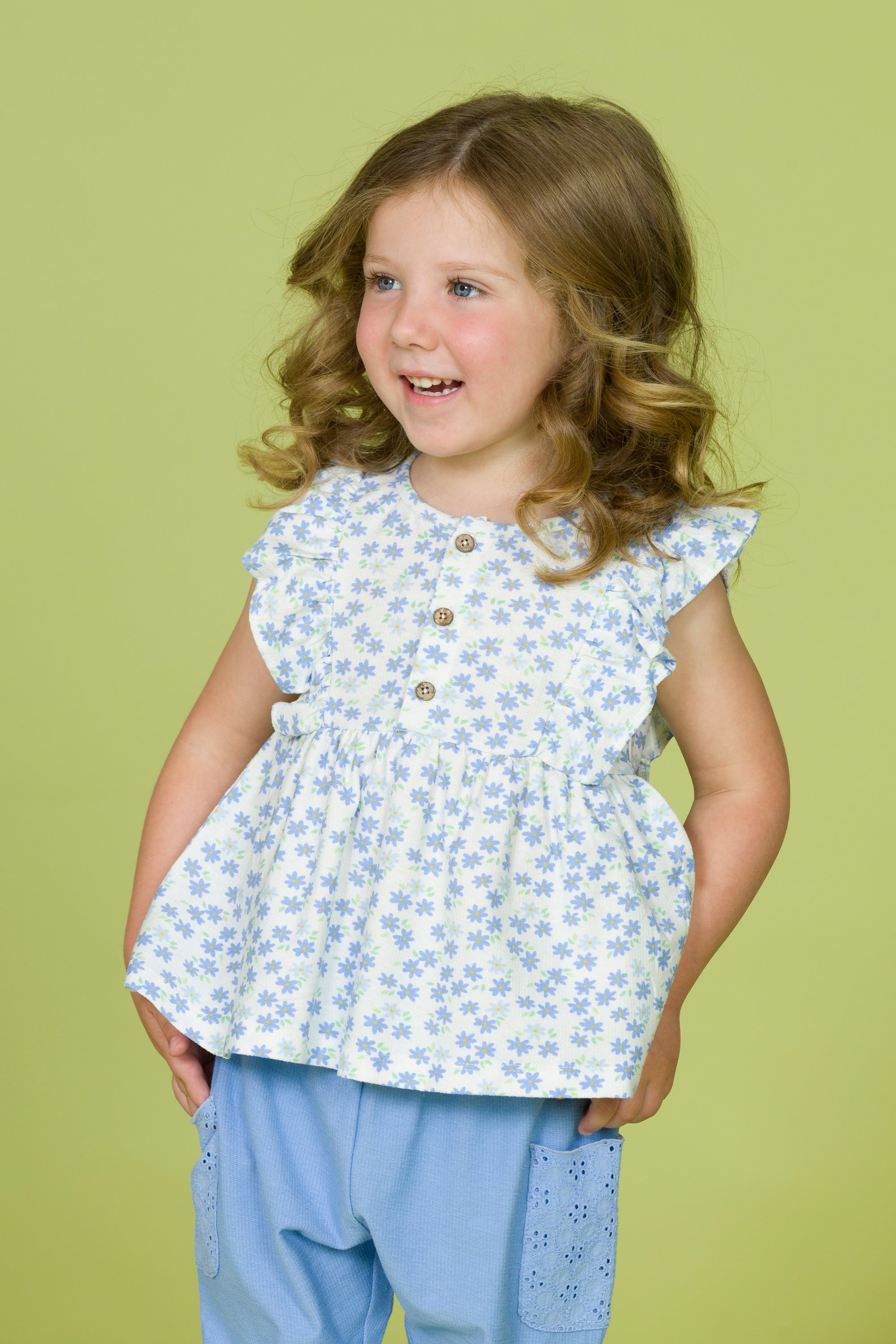 Blusa de bebé estampado floral VERANO/Charanga