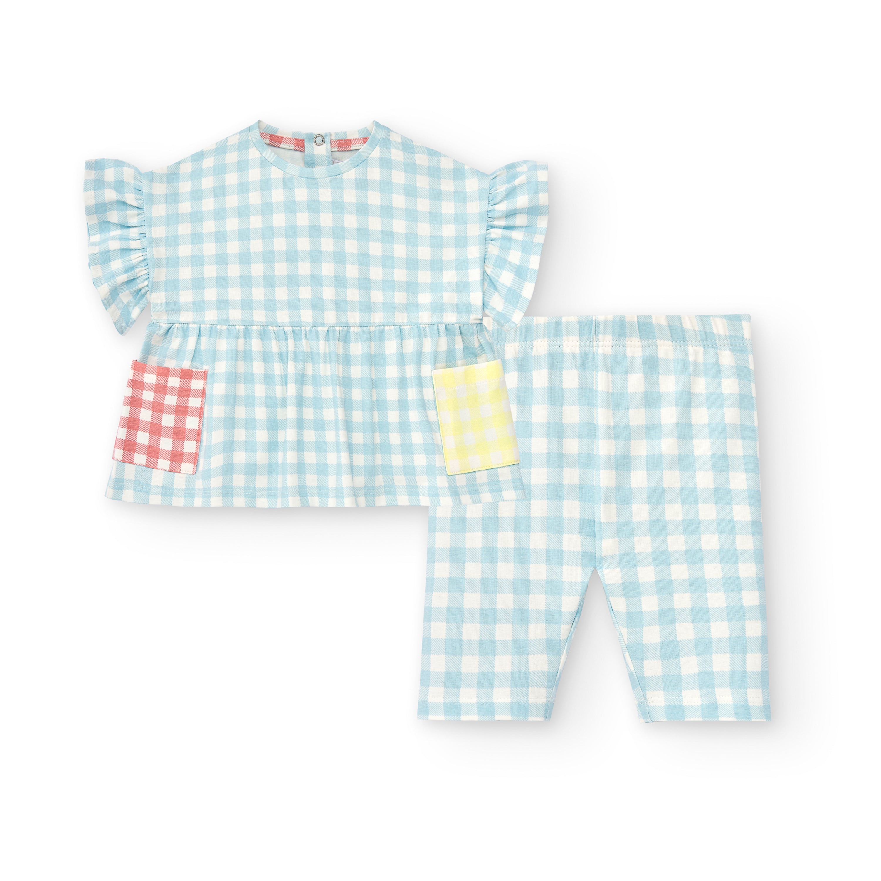 Conjunto Camiseta Y Legging de bebé cuadro VERANO/Charanga